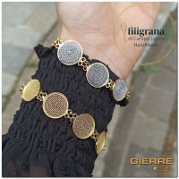 F0979 Bracciale tondi piatti